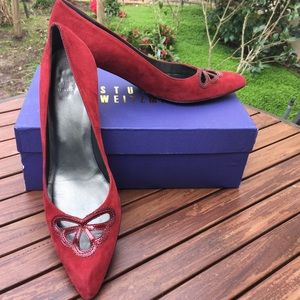 Stuart Weitzman Scarlet Suede Pumps size 8.5